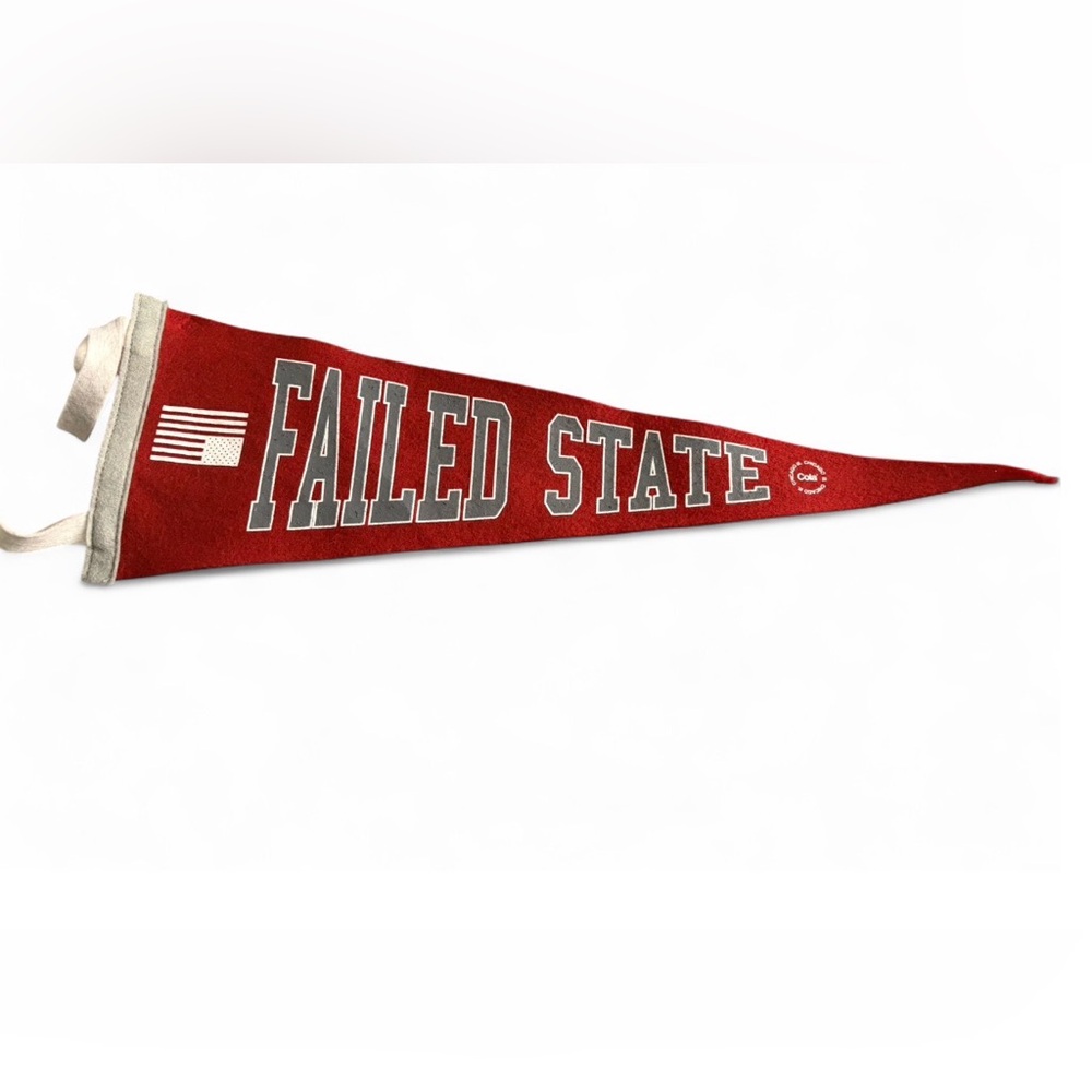 Red Failed State Pennant